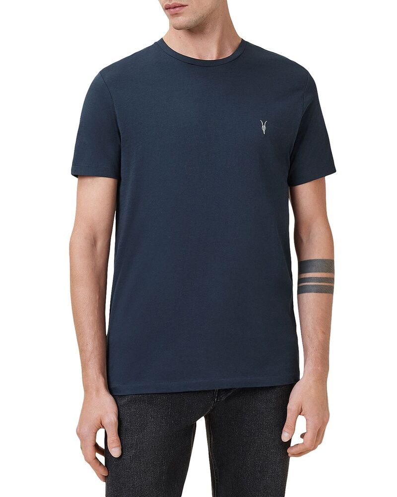 オールセインツ メンズ トップス プルオーバー ALLSAINTS Tonic Tee Navy Blue 米国海軍
