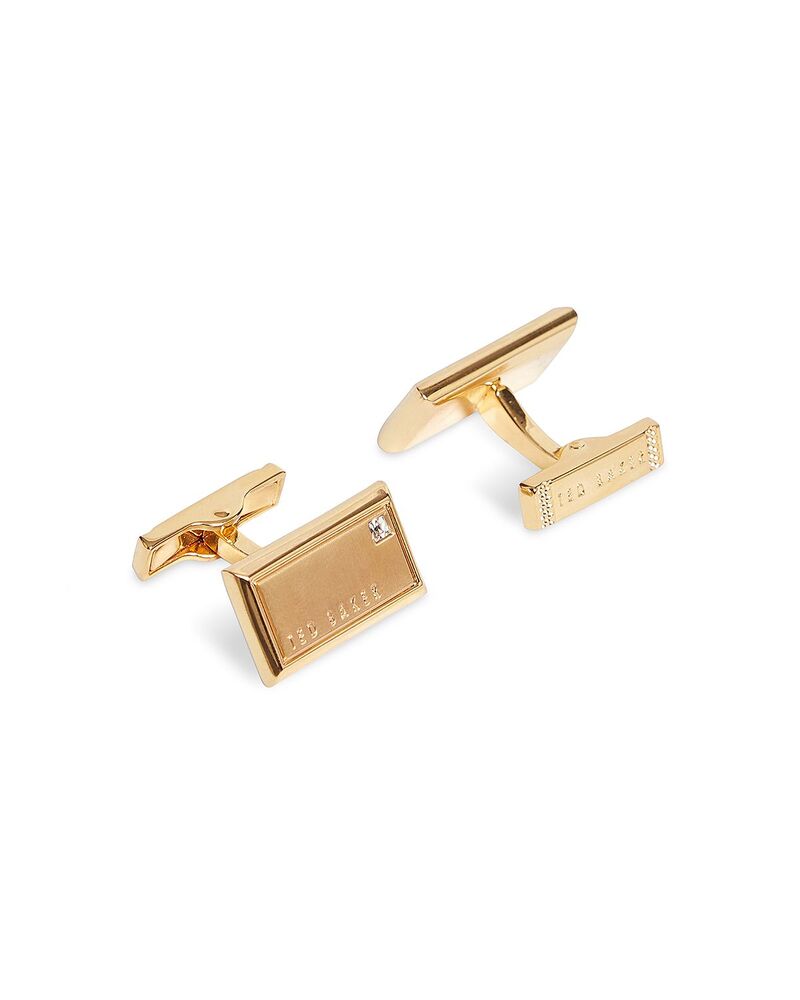 テッドベーカー メンズ アクセサリー カフスボタン Ted Baker Kristol Brushed Metal Cufflinks Gold ゴールド