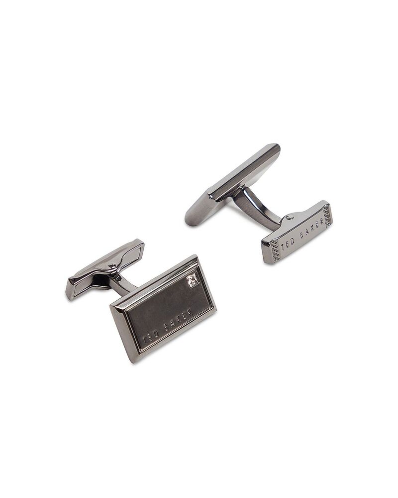テッドベーカー メンズ アクセサリー カフスボタン Ted Baker Kristol Brushed Metal Cufflinks Gunmetal ガンメタル