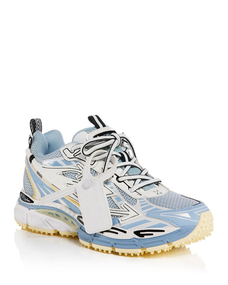 オフ-白いこと メンズ シューズ スニーカー Off-White Men\u0027s Be Right Back Sneakers Light Grey Cyan 薄墨色