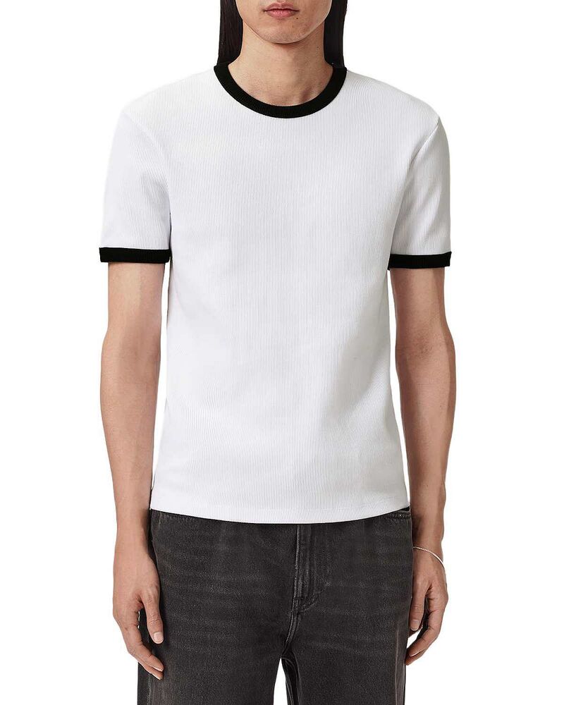 オールセインツ メンズ トップス Tシャツ ALLSAINTS Austin Short Sleeve Crew Tee Optic White ホワイト