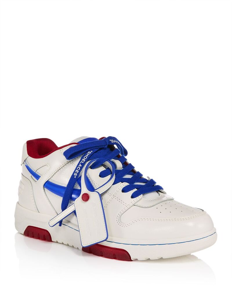 オフ-白いこと メンズ シューズ スニーカー Off-White Men\u0027s Out Office Sneakers White Blue 白いこと