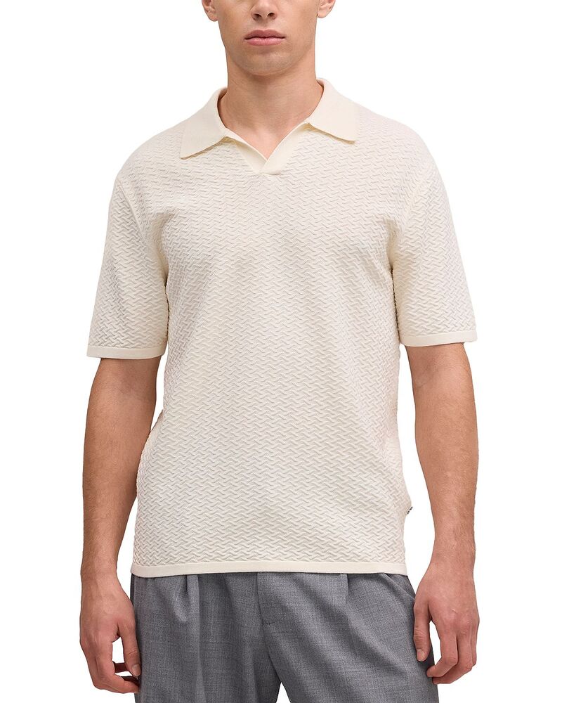 NN07 メンズ トップス ポロシャツ NN07 Paul Johnny Collar Polo Shirt Ivory アイボリー