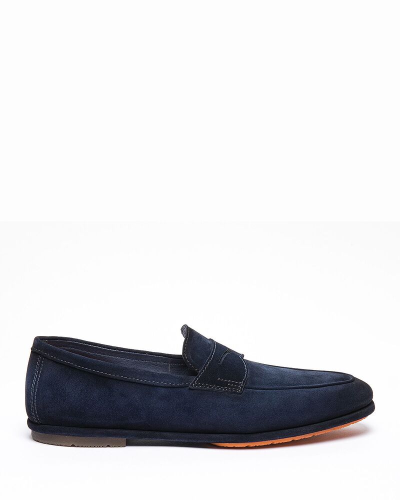 サントーニ メンズ シューズ スリッポン・ローファー Santoni Men's Carloafers Blue ブルー