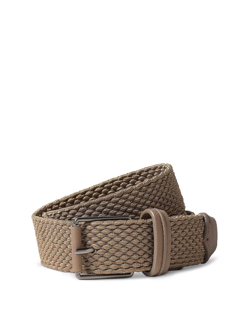 ゼニア メンズ 付属物 三尺帯 ZEGNA Braided Belt Beige ベージュ