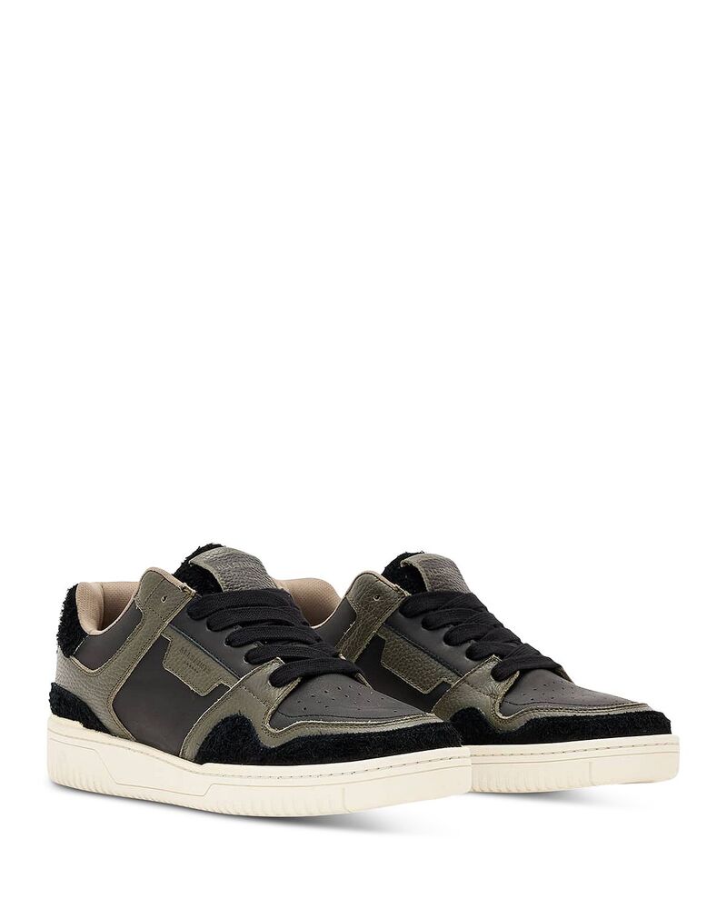 オールセインツ メンズ シューズ スニーカー プラスサイズ ALLSAINTS Men's Regan Plus Low Top Sneakers Black/Sage ブラック