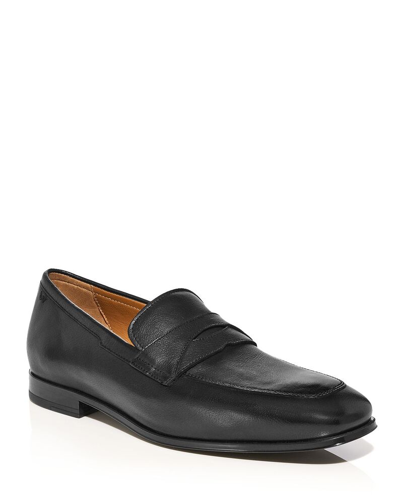 スチュアート ワイツマン メンズ シューズ スリッポン・ローファー Stuart Weitzman Men\u0027s Dustin Penny Loafers Black 黒いこと