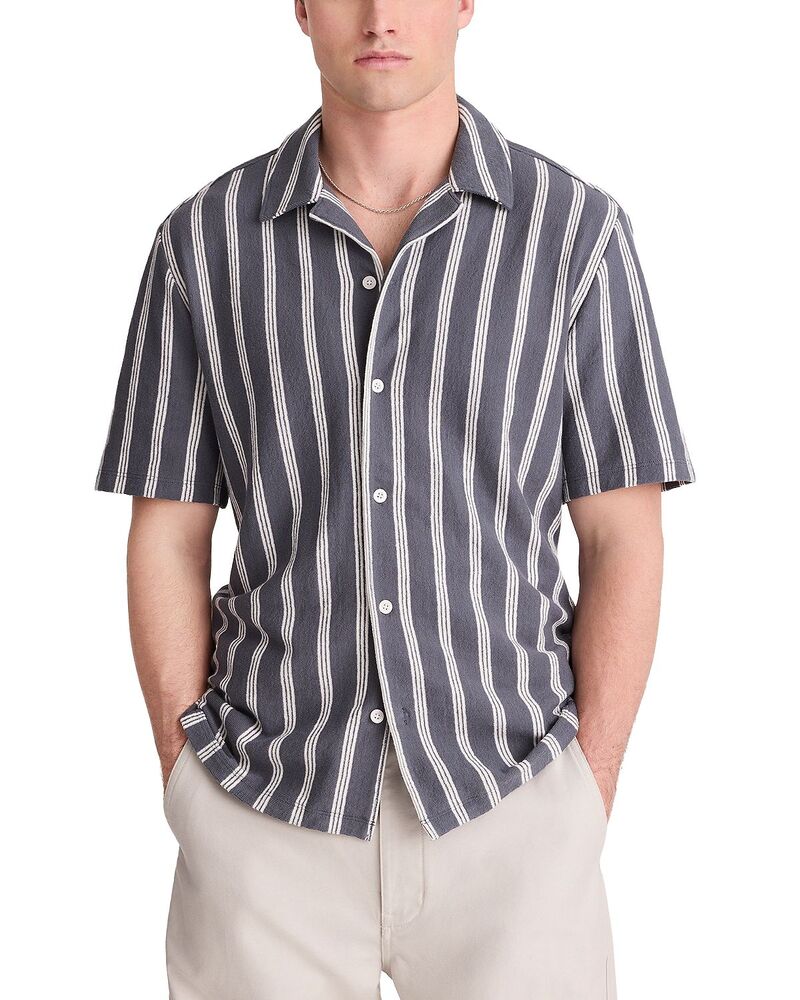 メイドウェル メンズ トップス シャツ レギュラーフィット コットン Madewell Regular Fit Cotton Stripe Shirt Stripe Heirloom Blue ブルー