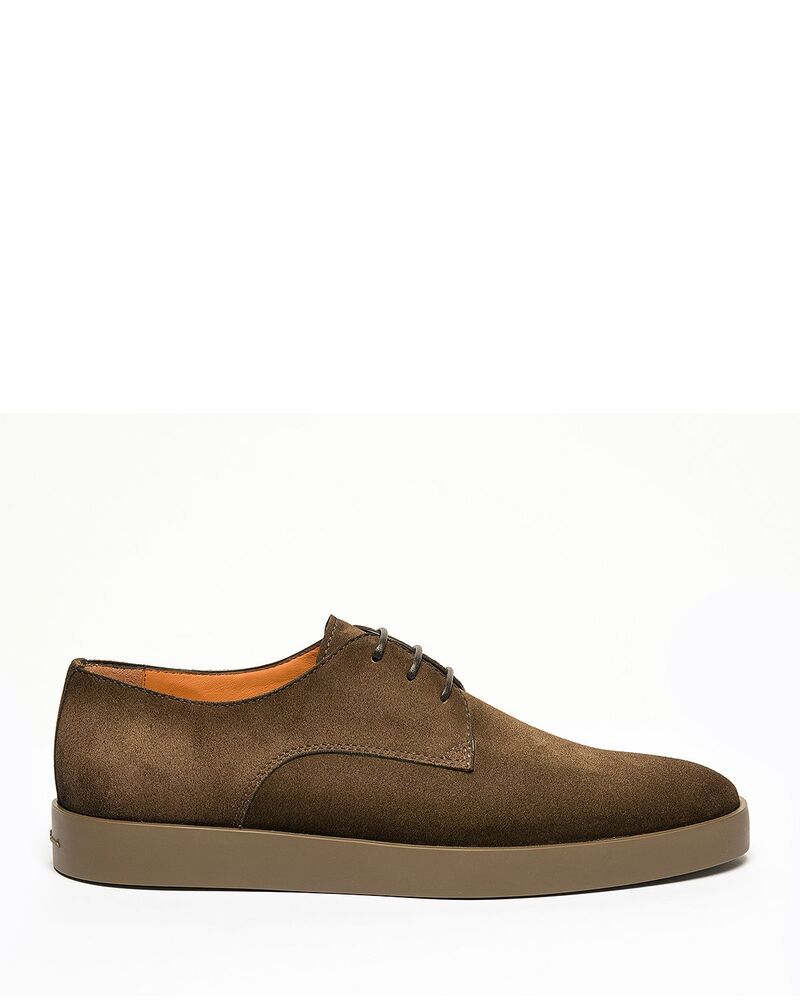 サントーニ メンズ シューズ 衣裳 スピード競技 Santoni Men\u0027s Atlantis Lace Uplain Toe Dresshoes All Brown 赤銅色