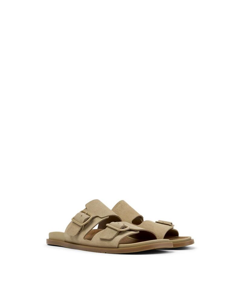 カンペール メンズ シューズ サンダル なめし革 Camper Men\u0027s Lluc 2-Strap Leather Sandals Brown 赤銅色