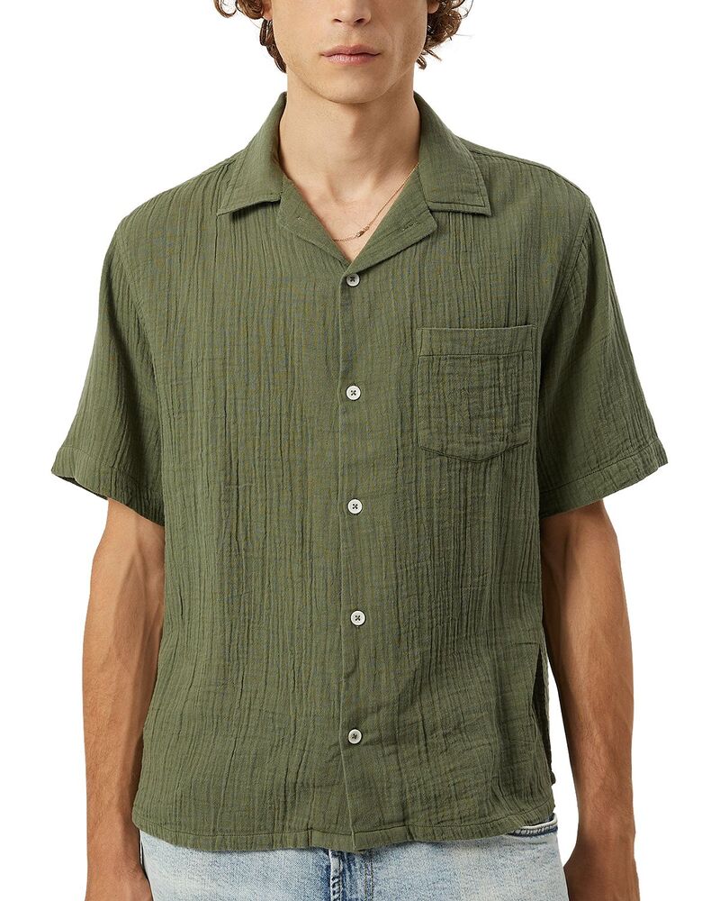 コリドー メンズ トップス シャツ コットン Corridor Double Cloth Cotton Shirt Army アーミー