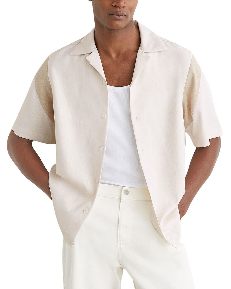 レイス メンズ トップス シャツ レギュラーフィット REISS Fortuna Regular Fit Oatmeal Shirt Oatmeal オートミール