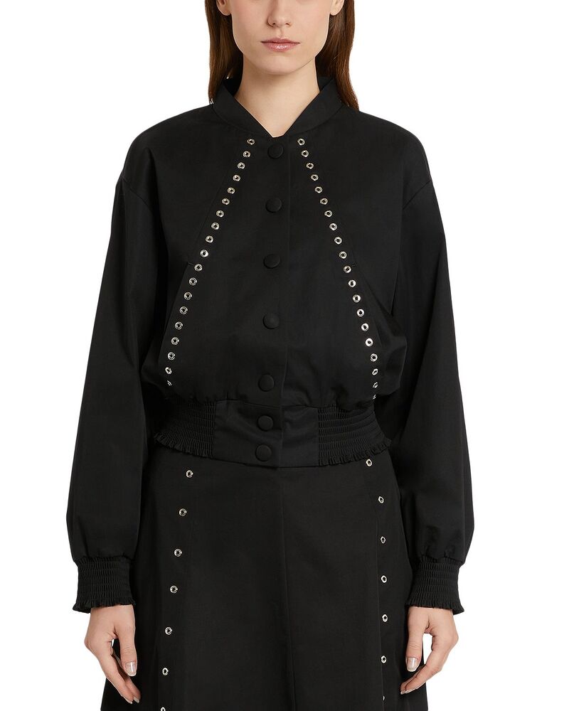 マレーラ レディース アウター 上衣・上衣 Marella Mlsfase Bomber Jacket Black 黒いこと レディースファッション-コート・ジャケット