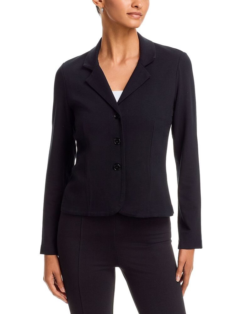 マジェスティック レディース アウター ジャケット・ブルゾン パイル ブレザー Majestic Filatures French Terry Three Button Blazer Noir|ReVida 店