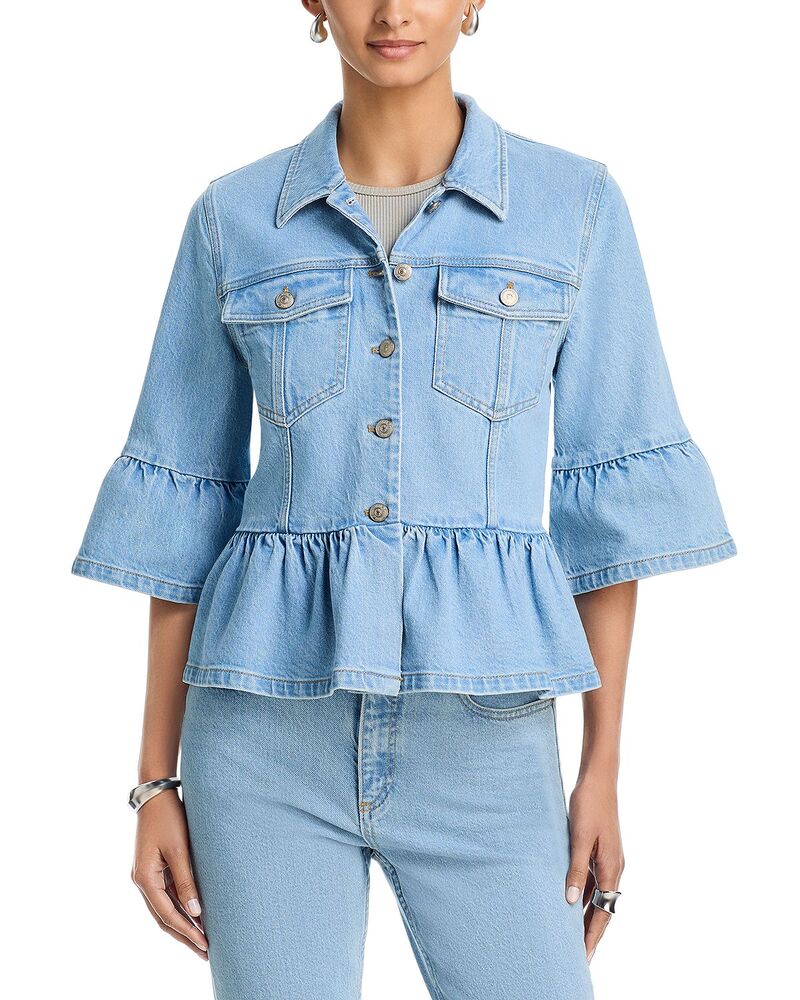 サンク セプト レディース アウター ジャケット・ブルゾン デニム Cinq Sept Mandie Denim Jacket Mist デニム|ReVida 店