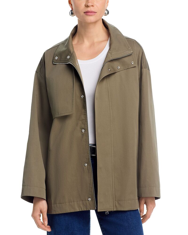 フレーム レディース アウター コート FRAME The Short Field Trench Coat Army アーミー|ReVida 店