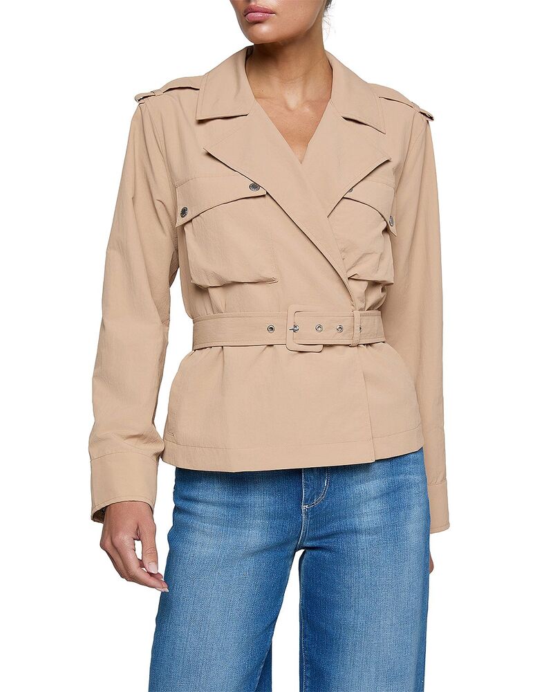 ラジャンス レディース アウター 上衣・上衣 L\u0027AGENCE Calida Short Windbreaker Trench Jacket Praline