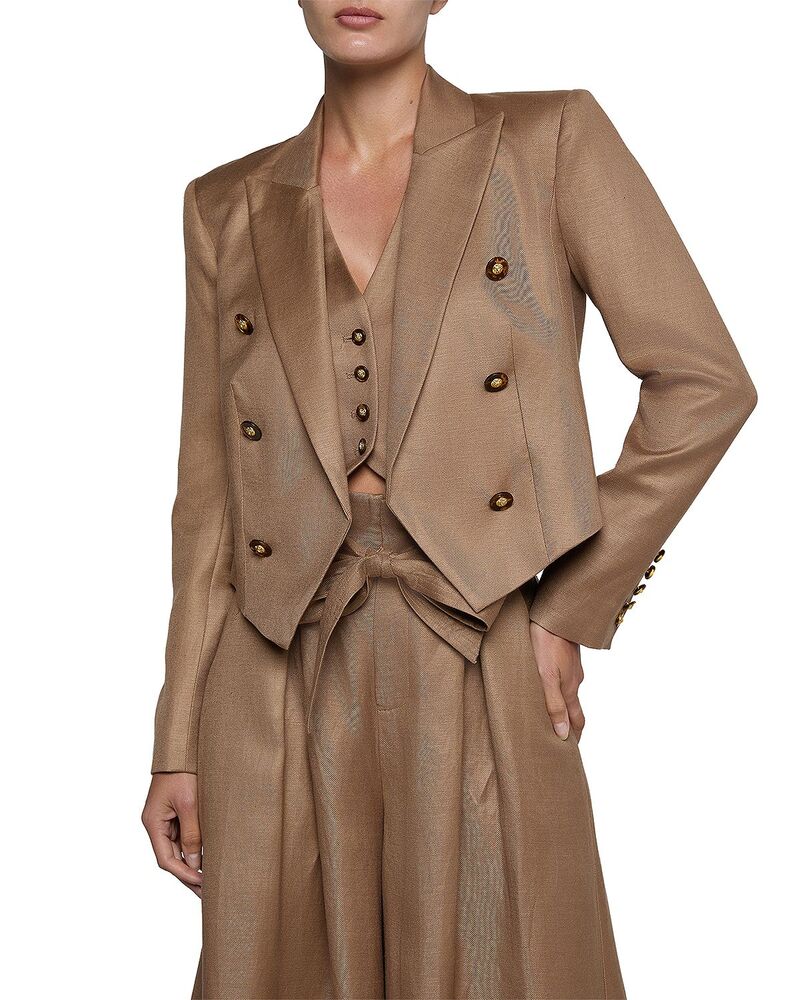 ラジャンス レディース アウター 上衣・上衣 スポーツジャケット L\u0027AGENCE Lila Boxy Blazer Barley