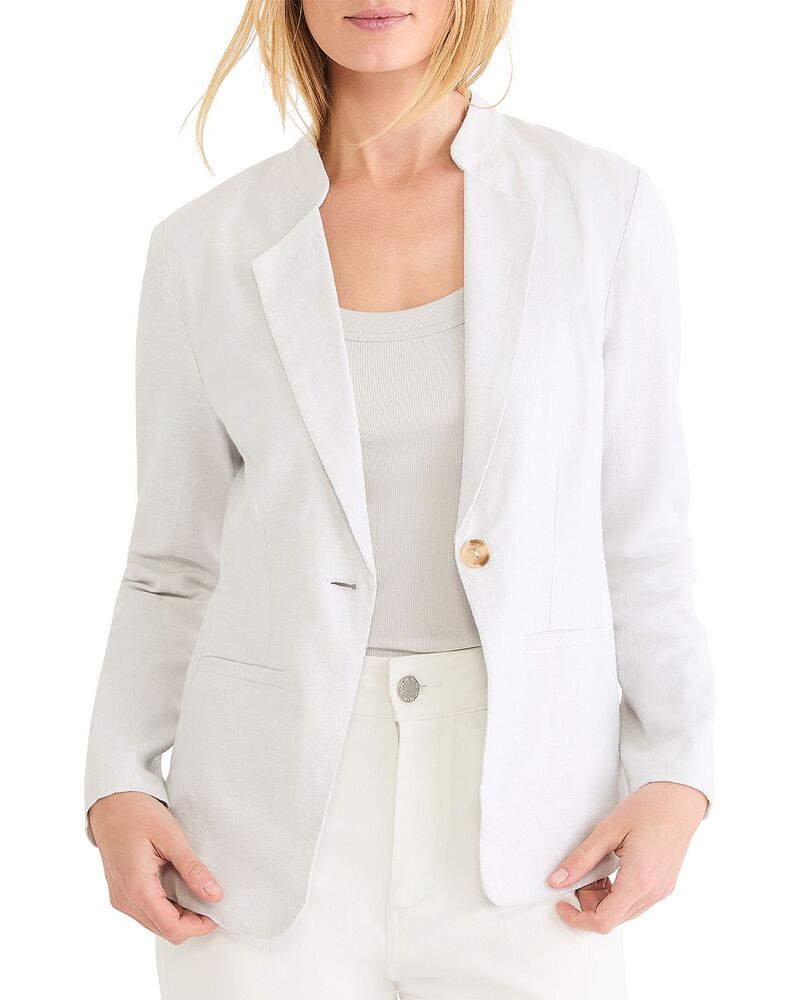 ニックプラスゾーイ レディース アウター ジャケット・ブルゾン ブレザー NIC+ZOE Stretch Eva Blazer Silver Wisp シルバー｜ReVida 店