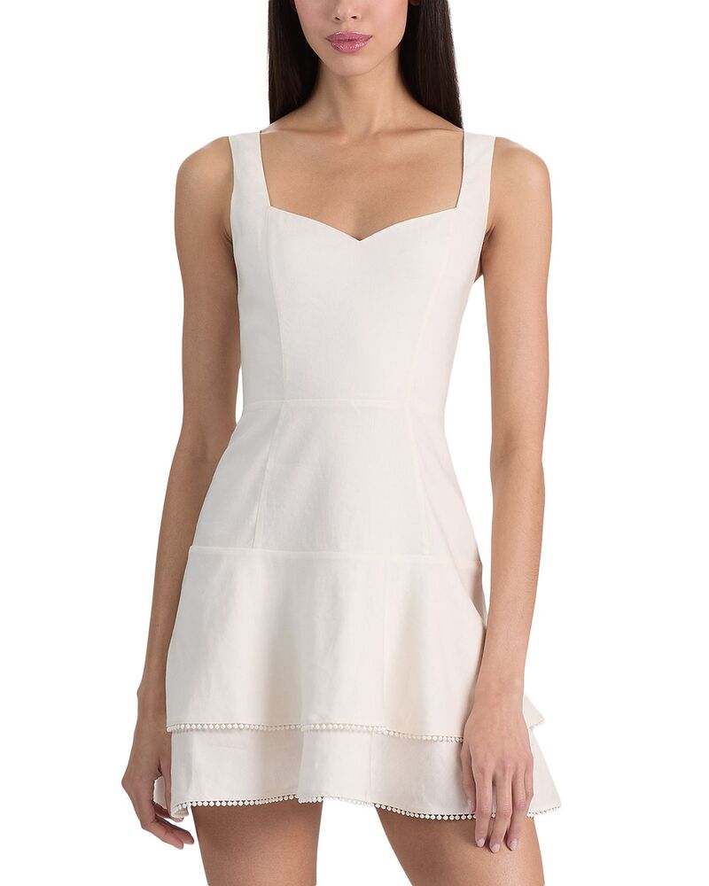 アリスアンドオリビア レディース トップス 衣装 ミニ Alice and Olivia Miriamini Dress Off White 象牙色