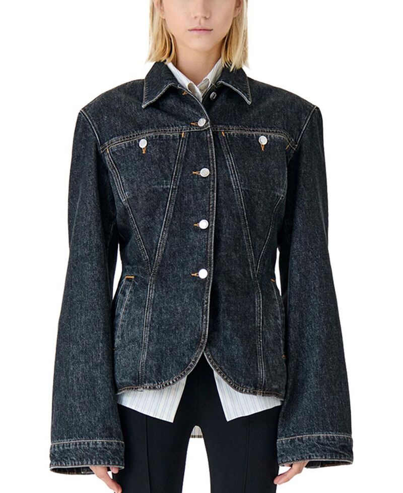 イロ レディース アウター 上衣・上衣 ジーンズ IRO Iloan Denim Jacket Steel Denim ジーンズ