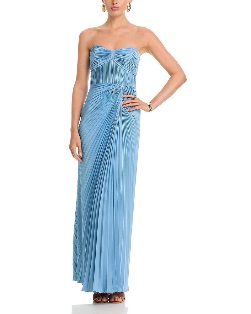 アムール レディース トップス 衣装 Amur Joyceanne Pliss Gown Tropical Dusk