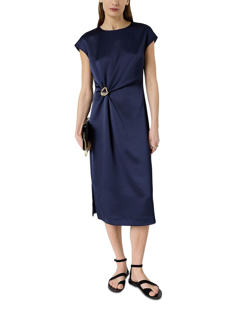 ジェラルド・ダレル レディース トップス ワンピース Gerardarel Rialya Gathered Waist Dress Navy ネイビー|ReVida 店