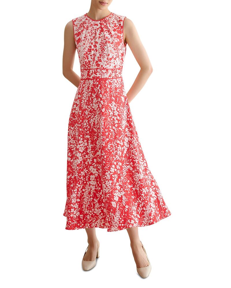 ホッブスロンドン レディース トップス ワンピース HOBBS LONDON Maddie Dress Red Ivory アイボリー｜ReVida 店 43,680円