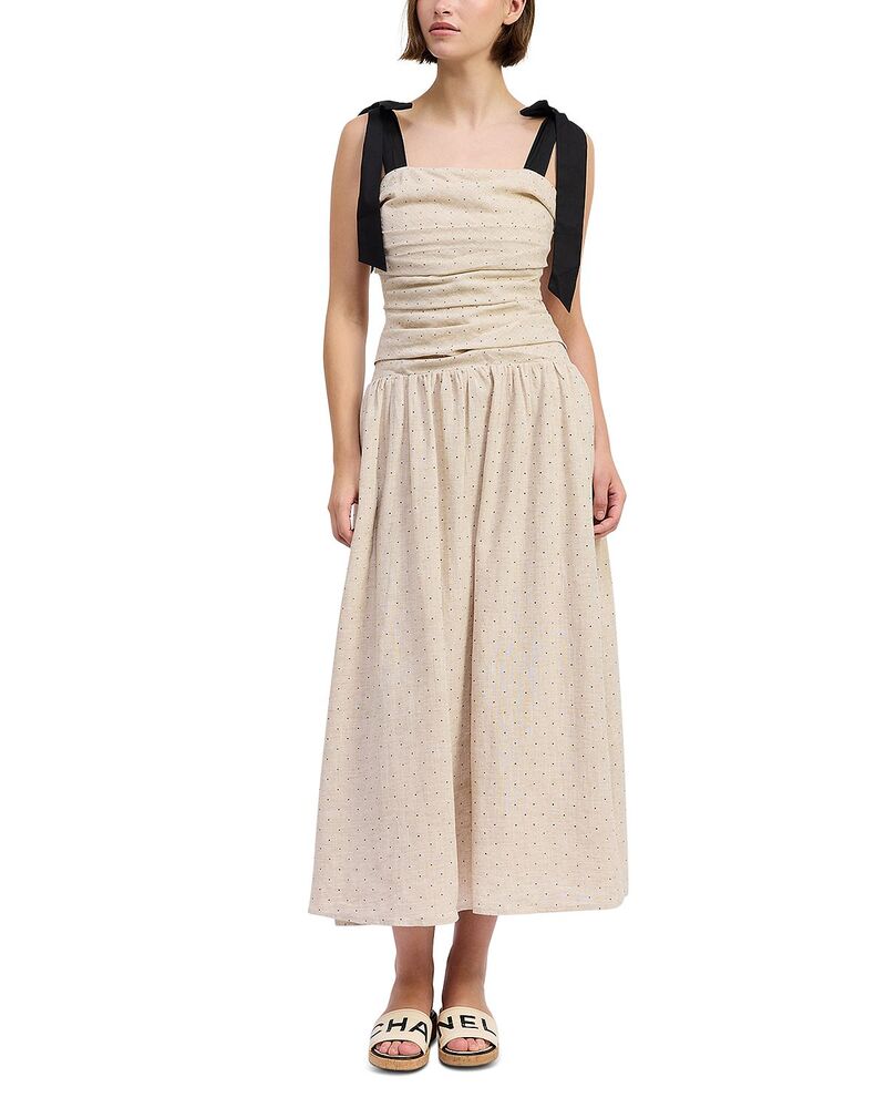 エン 時節 レディース トップス 衣装 マキシ En Saison Blakely Maxi Dress Natural Black 黒いこと