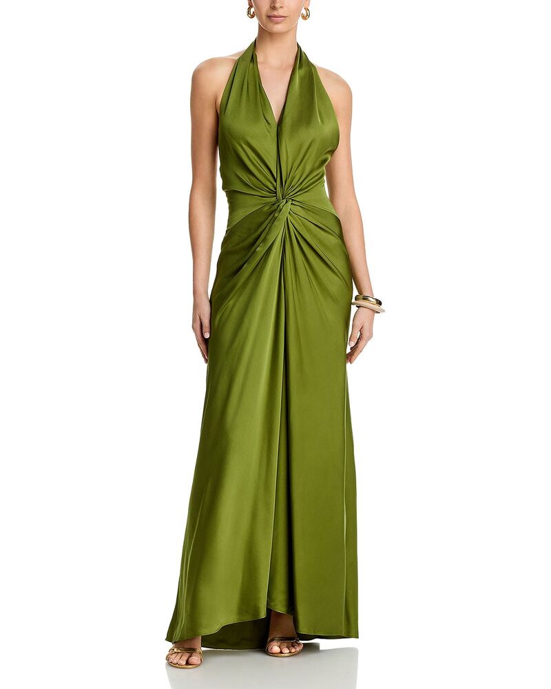 エーエルシー レディース トップス ワンピース ホルター A.L.C. Mabel Halter Gown Tomatillo｜ReVida 店