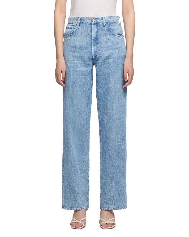 セブンフォーオールマンカインド レディース ボトムス デニムパンツ ジーンズ 7 For All Mankind High Rise Stovepipe Straight Jeans in Iris｜ReVida 店