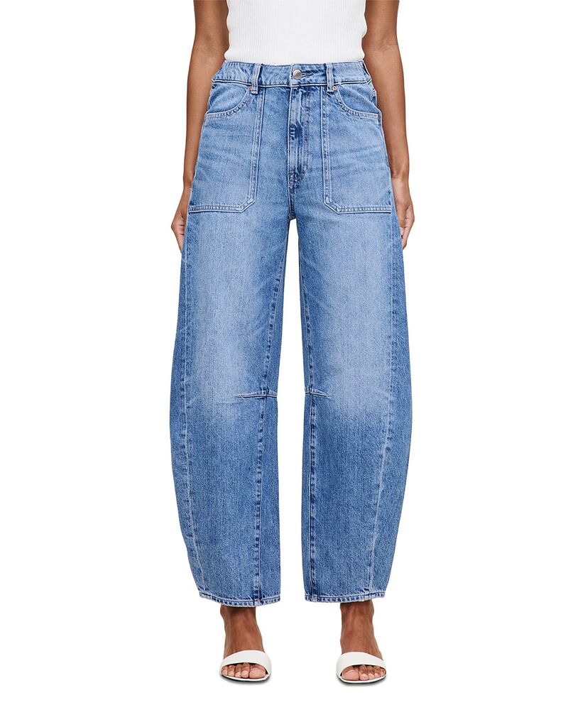 ディーエル 1961 レディース ボトムス ジーンズズボン下 プチ アンクル デニム DL1961 Miro Petite High Rise Ankle Barrel Jeans インチ Meadow Lake Meadow Lake