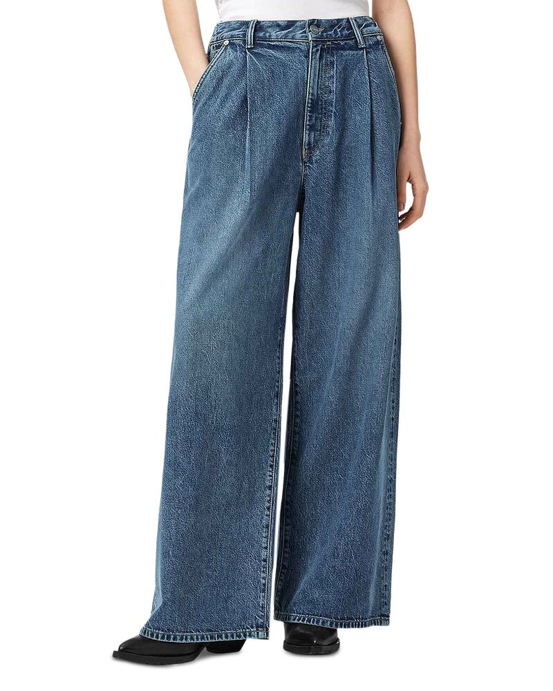 オールセインツ レディース ボトムス デニムパンツ ジーンズ ALLSAINTS Haze High Rise Pleat Jeans in Mid Indigo Mid Indigo インディゴ｜ReVida 店 22,260円