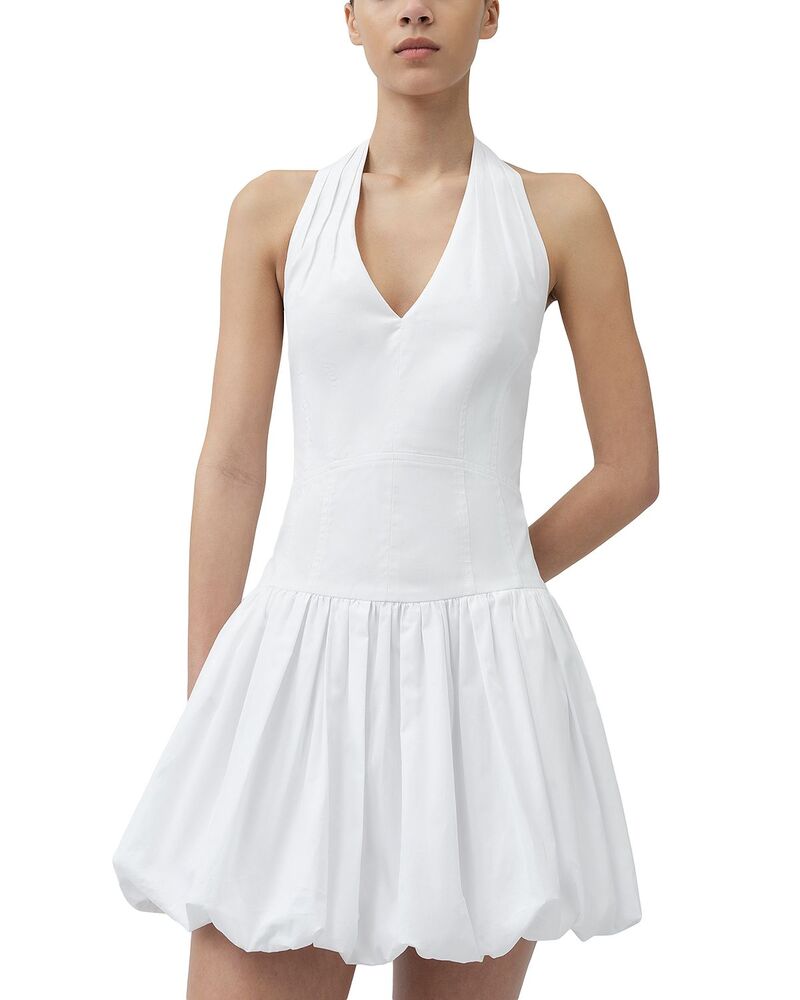 シムカイ レディース トップス 衣装 ミニ 綿織物 ホルター SIMKHAI Brooke Cotton Halter Mini Dress White 白いこと