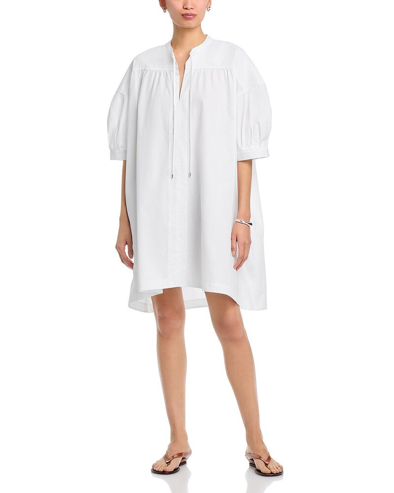主任者 レディース トップス 衣装 BOSS Dollana Tie Neck Dress - Exclusive White 白いこと