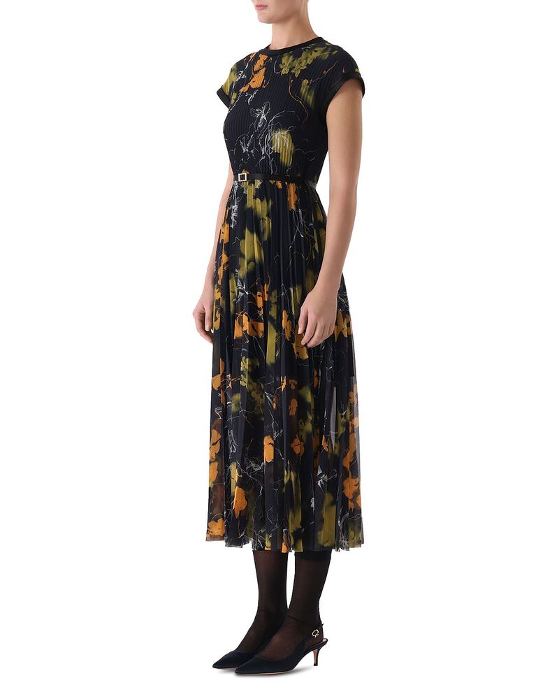 ジェイソン ウー レディース トップス 衣裳 シフォン 筋目 MIDI Jason Wu Collection Chiffon Pleated Midi Dresshadow Flood Floral