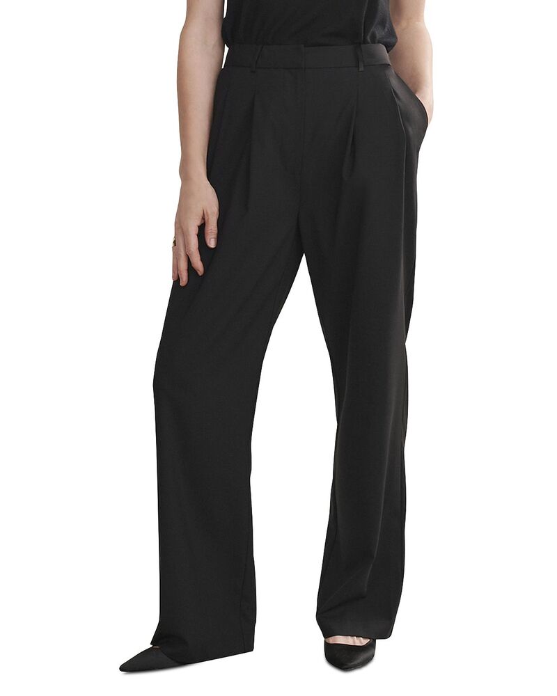 ジェニーケイン レディース ボトムス カジュアルパンツ プリーツ ウール Jenni Kayne Jones Pleated Wool Pants Black ブラック｜ReVida 店