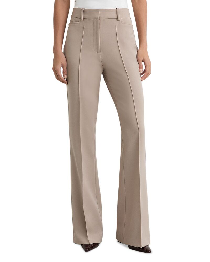 レイス レディース ボトムス 心地好いズボン下 太陽面爆発 REISS Gabi Flare Leg Pantstoneutral 石ころ