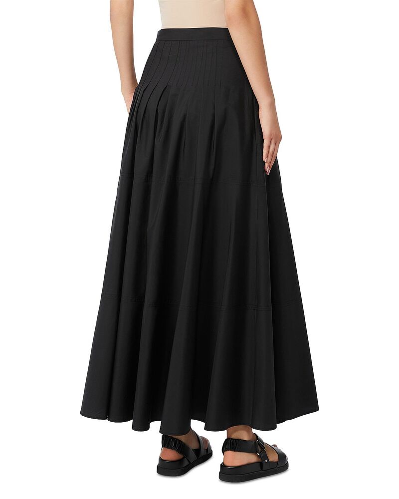 マックスマーラ レディース ボトムスカート Max Mara Studio Mstopera Poplin Skirt Black ブラック｜ReVida 店