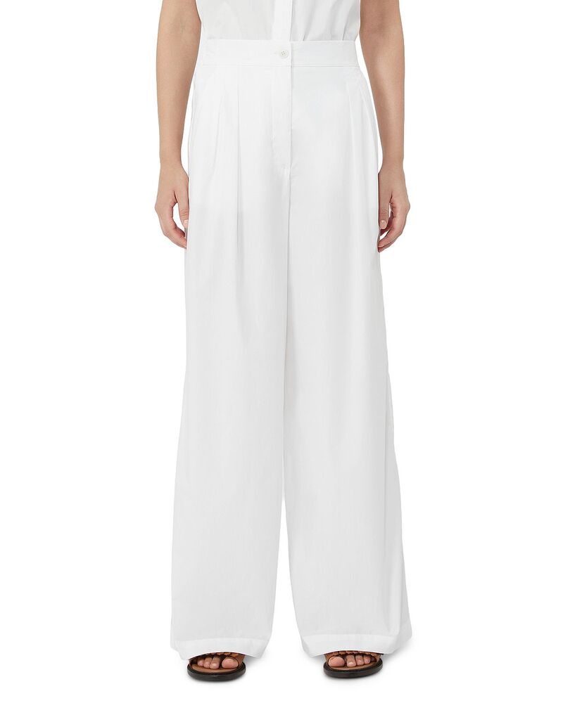 ウィークエンド マックスマーラ レディース ボトムス カジュアルパンツ プリーツ Weekend Max Mara Wkdbenda Pleated Pants White ホワイト|ReVida 店