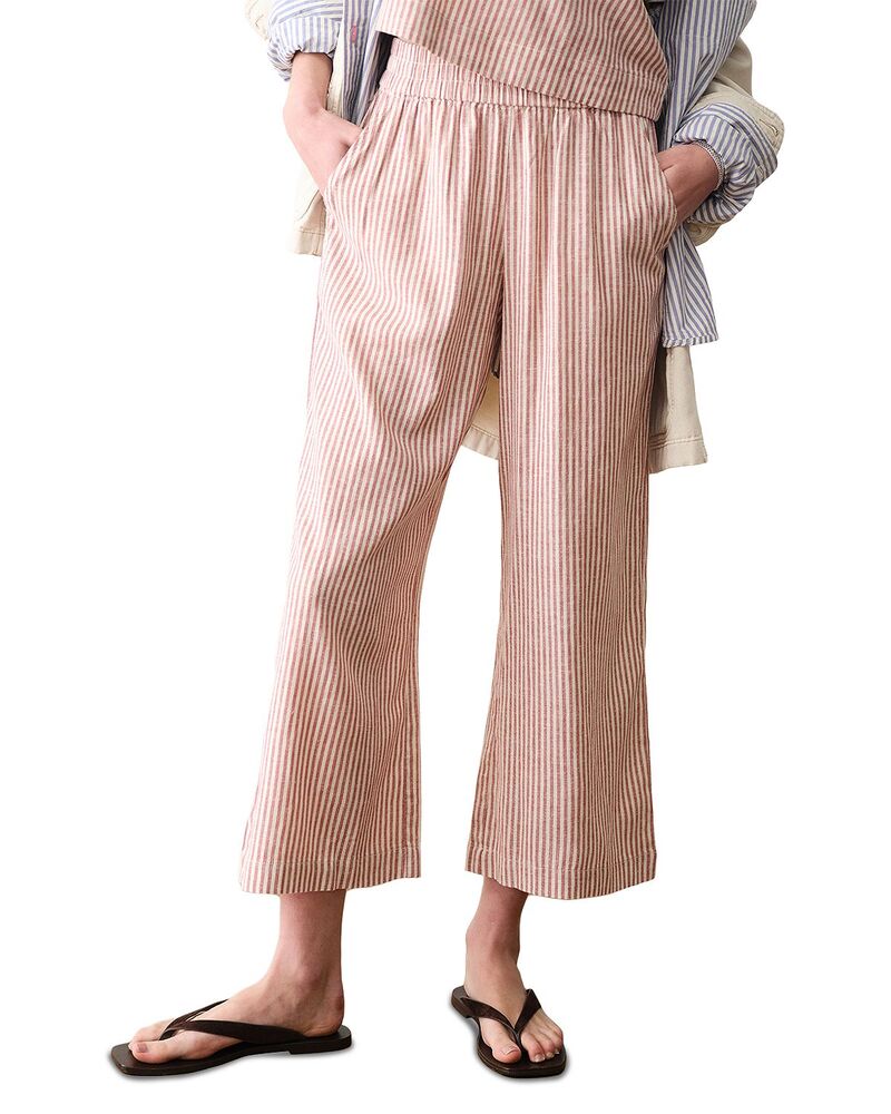 マリーン レイヤー レディース ボトムス カジュアルパンツ Marine Layer Allison Crop Trousers Rustripe ラスト|ReVida 店