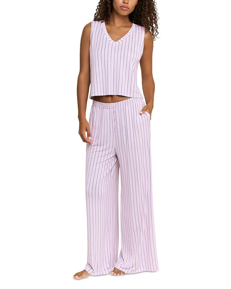 ハニーデュー インティメッツ レディース アウター パーカー・スウェット Honeydew All American V Tank Pajama Set Lilac Dew Pin Stripe 紫はしどい
