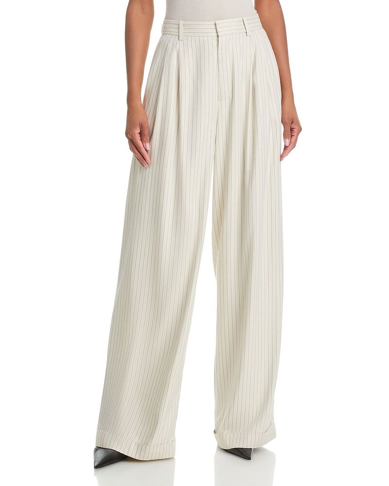 フレーム レディース ボトムス カジュアルパンツ FRAME The Pinstripe Avenue Pants Creamulti クリーム｜ReVida 店