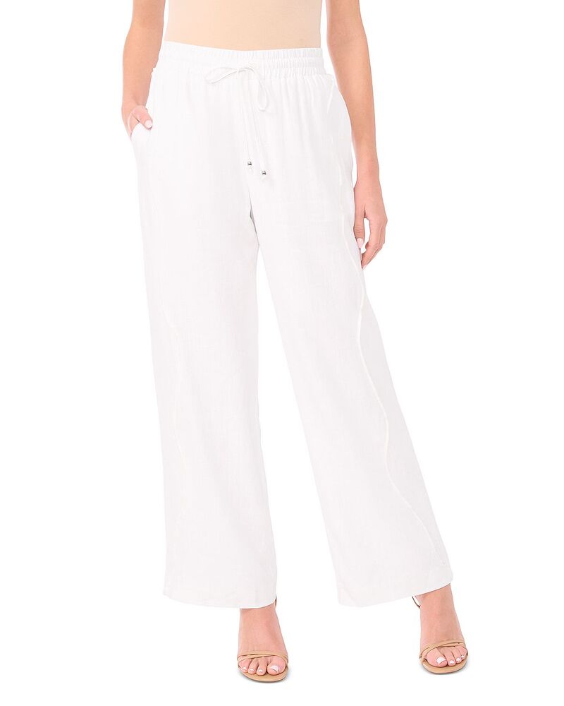 セセ レディース ボトムス カジュアルパンツ CeCe Wavy Pull On Pants Ultra White ホワイト|ReVida 店