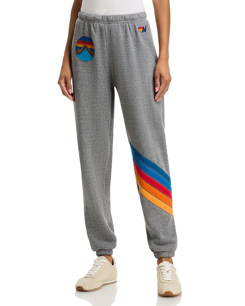 アヴィエイターネイション レディース ボトムス 心地好いズボン下 Aviator Nation All Seasons Circle Chevron Pants Heather Gray 薄墨色