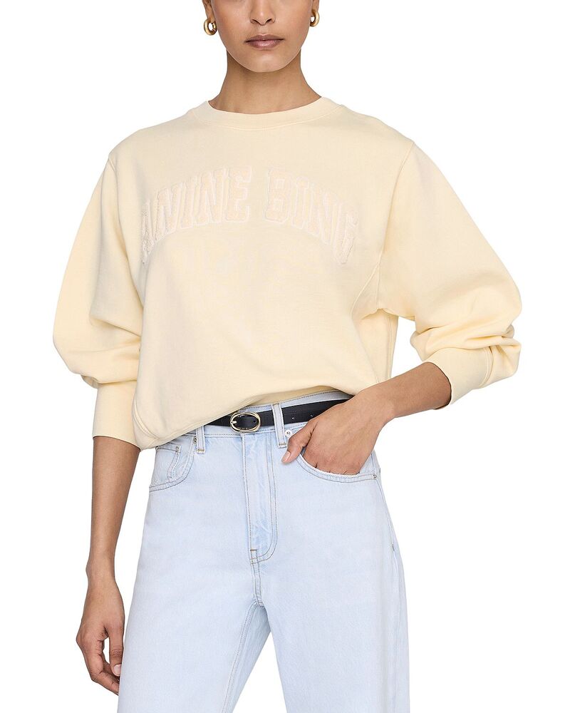 アニービン レディース アウター パーカー・スウェット プルオーバー Anine Bing Harry Shrunken Sweatshirt Yellow 黄色