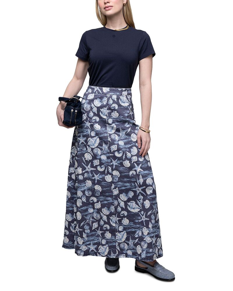 ポイント レディース ボトムスカート A ライン プリント Point X HD Printed A Line Skirt Nautical Shell Print|ReVida 店