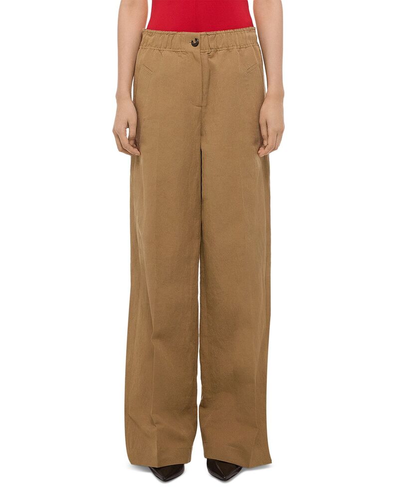 ヘルムート ラング レディース ボトムス カジュアルパンツ ワイドレッグ Helmut Lang Sandwa Wide Leg Pants Trench|ReVida 店