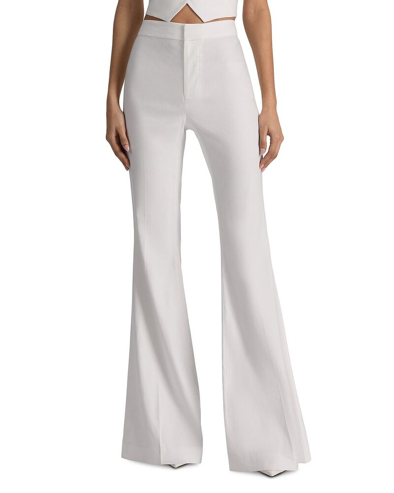 アリスアンドオリビア レディース ボトムス カジュアルパンツ ブーツカット ブーツ Alice and Olivia Linden Bootcut Pants Off White オフホワイト｜ReVida 店