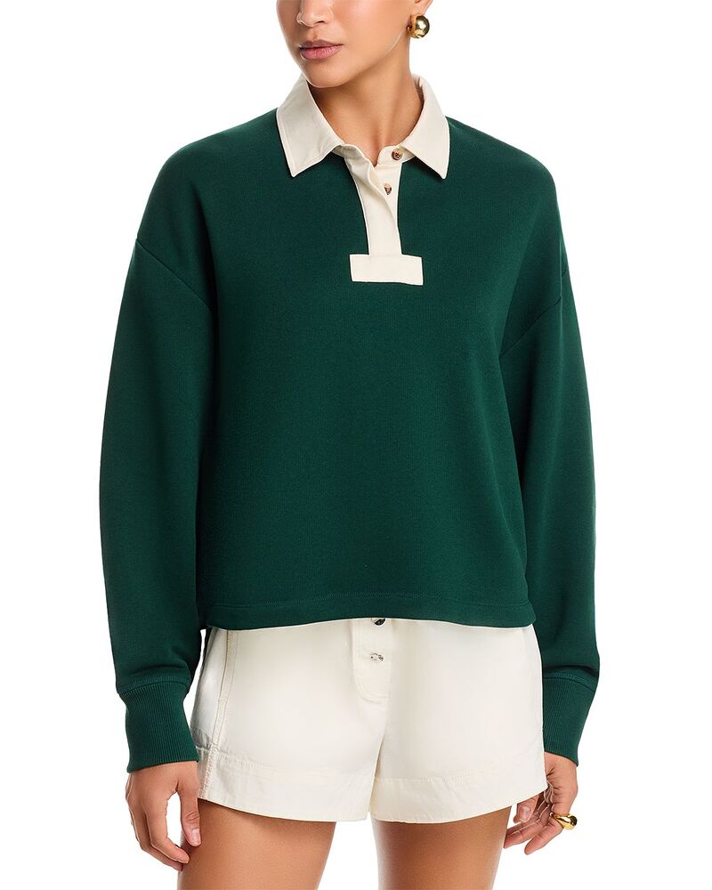 ラグアンドボーン レディース トップス スポーツシャツ ヴィンテージ パイル rag \u0026 bone Vintage Terry Mixed Media Polo Shirt Forest フォレスト